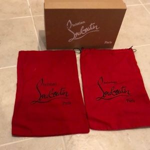 Christian louboutin box and 2 dust bag